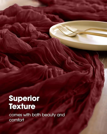 Pureegg 3-Pack Cheese Cloths Table Runner, Baby Shower, Wedding and Farmhouse - Image 3