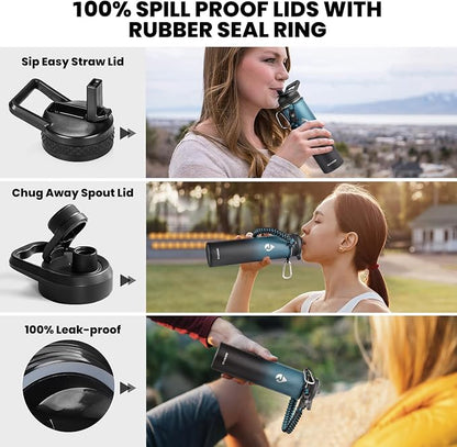 RAYMYLO Insulated Water Bottle 24 oz, Triple Wall Vacuum Stainless Steel | - Image 3