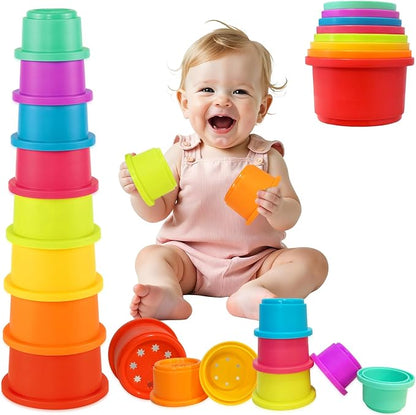 WEEJOYGAM Stacking Cups Baby Toys 6 to 12 months, Nesting Stacking Toys by WEEJOYGAM