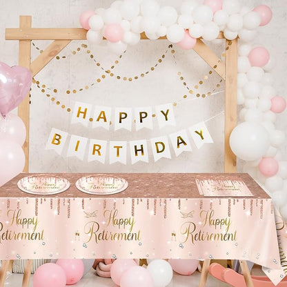 41Pcs Rose Gold Retirement Party Decorations Happy Retired Party Supplies - Image 6