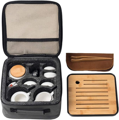 Chinese Tea Pot Cup Set with Tray Infuser - Image 2