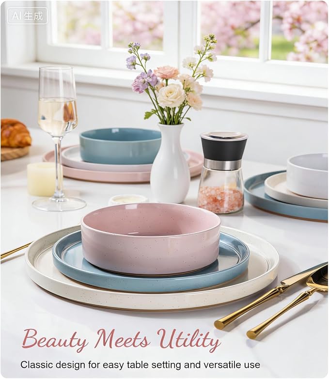 AmorArc Stoneware Dinnerware Sets - Image 5