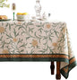 patdrea Designer French Linen Table Cloth for Rectangle Table,Vintage Fall Decorative Tablecloth,Floral Decoration Cover for Kitchen Dining Christmas,Tea Party,Thanksgiving,55"x79"-Littledaisy