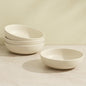 Ceramic Pasta Bowls Set of 4 – 40oz Extra Large Dinner Bowls, Deep Plates Salad Bowl for Eating, Pasta Plates, Stoneware Shallow Bowl Plate Set, Dishwasher & Microwave Safe - Beige