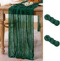 2 Pack Emerald Green Cheesecloth Table Runner 10ft Sheer Gauze Decor | by MLMC