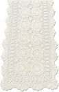 Cotton Handmade Crochet Lace Table Runner Beige Rectangle Coffee Table Dresser by KEPSWET
