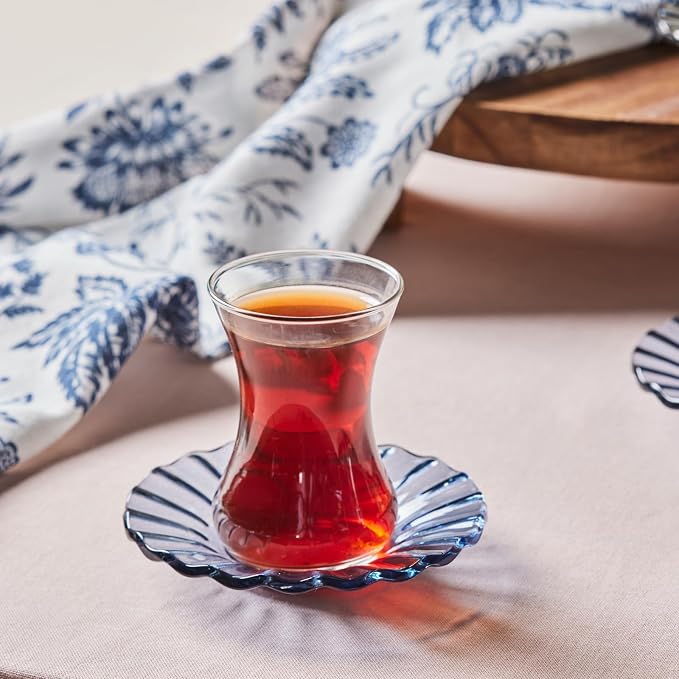 KARACA Luna 12-Piece Turkish Tea Cups - Image 9