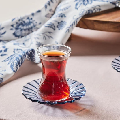 KARACA Luna 12-Piece Turkish Tea Cups - Image 9