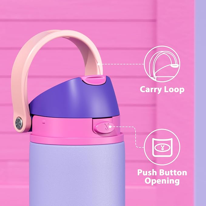 24 oz Insulated Water Bottle for Women: Meoky Stainless Steel Metal Water Bottle - Image 4