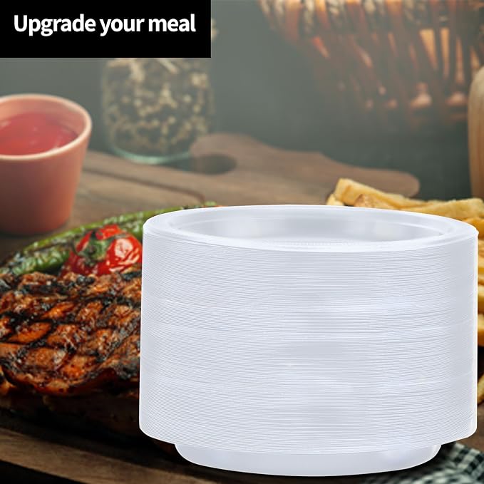 Hanna K. Signature Clear Plastic Plates 7 Inch 600 Count – Heavy Duty - Image 5