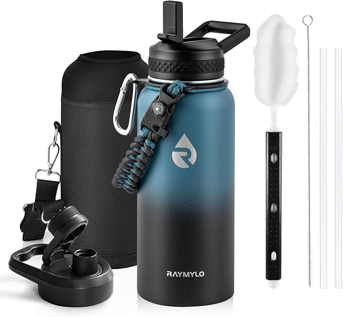 RAYMYLO Insulated Water Bottle 32 oz, Triple Wall Vacuum Stainless Steel | by RAYMYLO