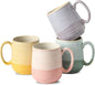 HASENSE Coffee Mugs Set of 4, 15 oz Large Ceramic Cups by Hasense