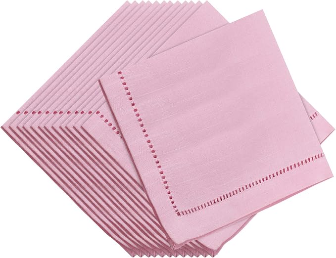 SARO LIFESTYLE Hemstitched Border Dinner Napkin by SaroLifestyle