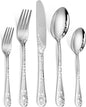 40 Piece Silverware Set, Stainless Steel Flatware Cutlery Set Service by Remoxye