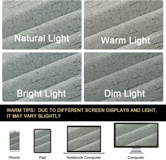 PrinceDeco Blackout Curtains for Bedroom 96 Inches Long Linen Look Curtains for Living Room Black Out Curtains Room Darkening Thermal Curtains with White Liner Backing for Nursery Decor,Green Bay