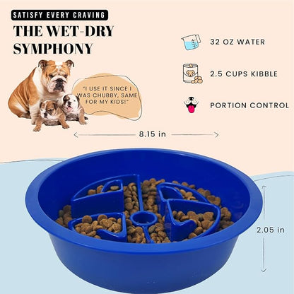 AVERYDAY Slow Feeder Dog Bowls for Large Breeds Fits Raised Feeding Station - Image 4