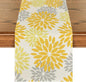 Artoid Mode Yellow Dahlia Floral Pinnata Summer Table Runner, Seasonal Spring by ArtoidMode