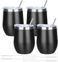 12oz/4 Pack Wine Tumbler Glasses by YEBTSLife