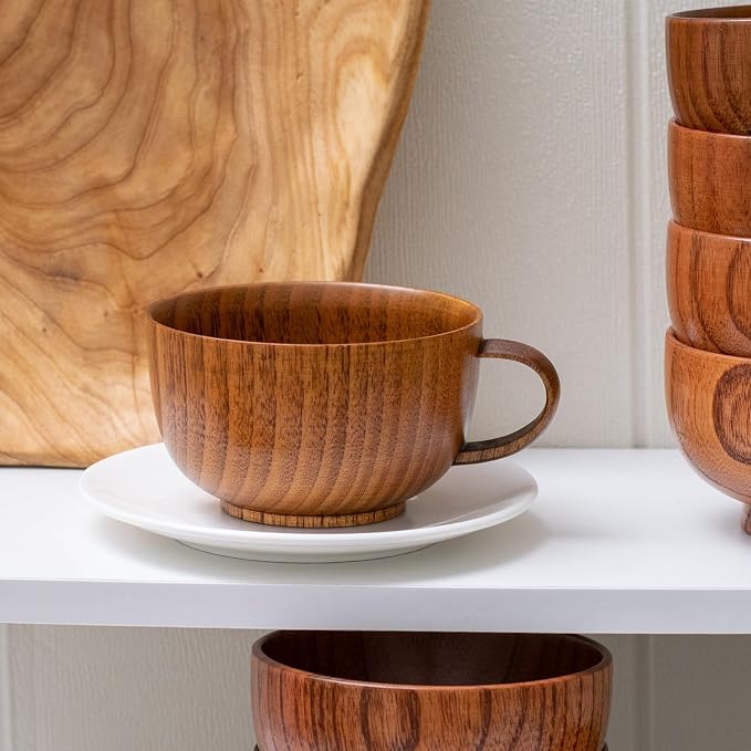 Handmade Wood Bowl, for Rice, Decoration - Image 3