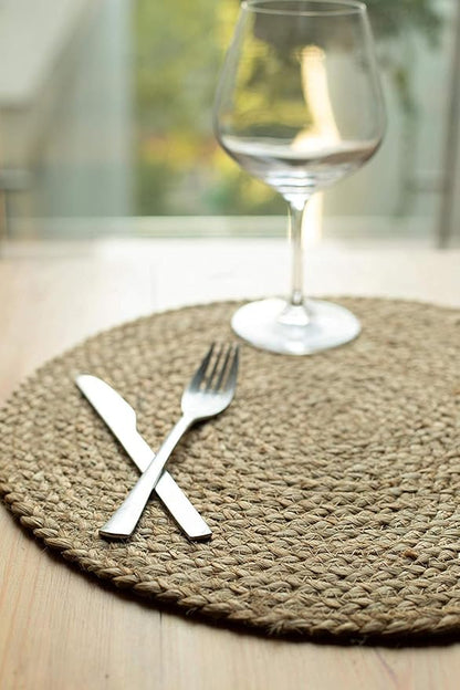 The Home Talk Jute Cotton Hand Woven Table Runner/Placemats - Image 9