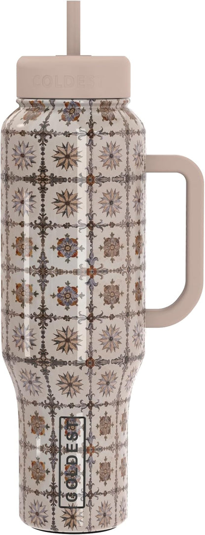 Coldest Tumbler with Handle and Straw, 100% Leak Proof Insulated Tumbler with by Coldest