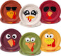 AnyDesign Fall Turkey Paper Plates Thanksgiving Turkey Face Disposable Plates 9 by AnyDesign
