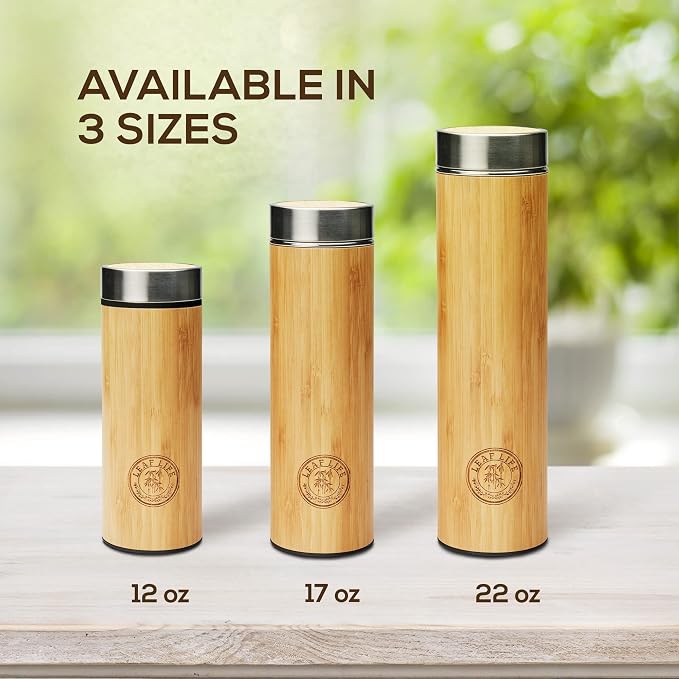 Leaflife Premium Bamboo Tea Infuser Bottle - Image 9