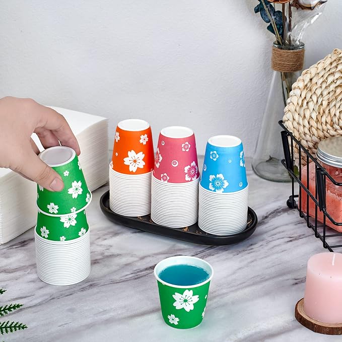 LITOPAK 400 Pack 3 oz Paper Cups, Small Paper bathroom cups 3 ounce | - Image 4