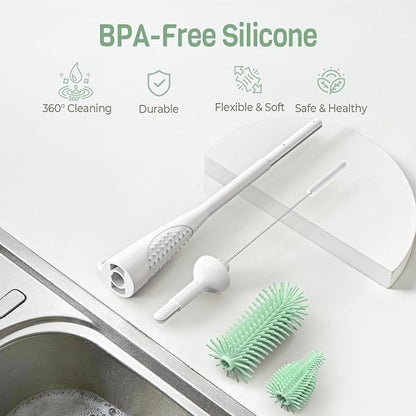 6-in-1 Silicone Baby Bottle Brush Set - Image 6