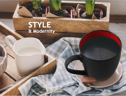 MIAMIO - Coffee Mugs Set of 6 - Le Papillon - Daily Table Set | Ceramic coffee - Image 4