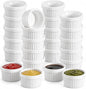 24 Pcs 1 oz Mini Dipping Ramekin Tiny Ramekin Porcelain Souffle Dish | Small by Unknown