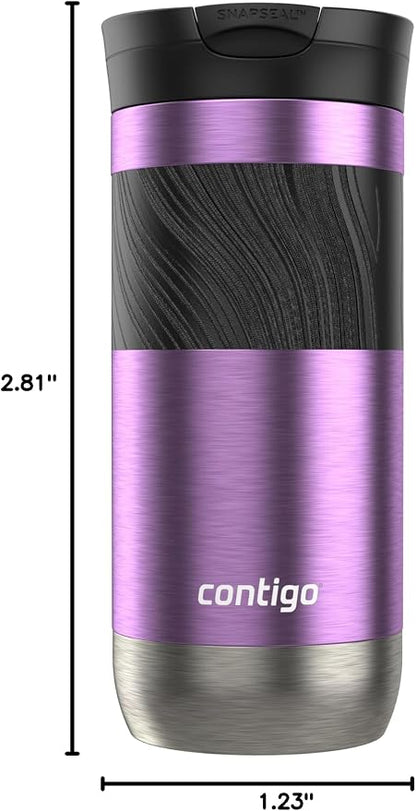 Contigo Byron 2.0 Travel Mug 16 oz Pansy - Image 6
