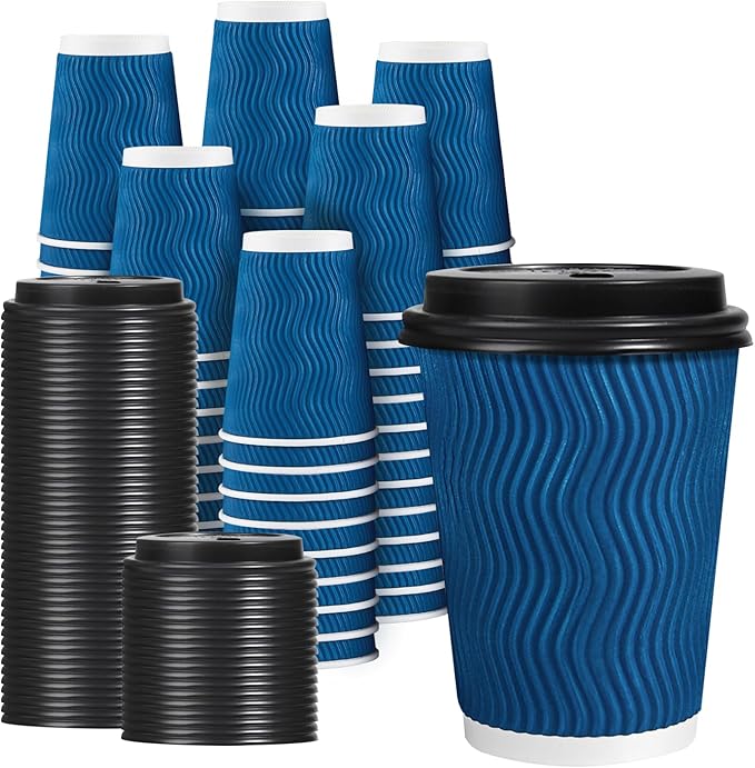 Lamosi 100 Pack Coffee Cups by BuyNow