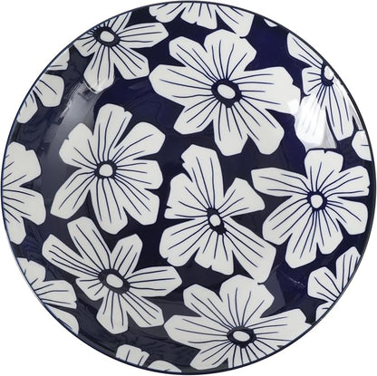 Gibson Home Heritage Sky 4-Piece Pasta Bowl Set, 8 Inch Round Stoneware Bowls - Image 6