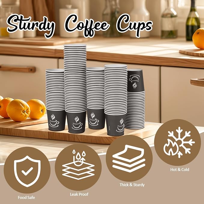 GGOLDMER 4 oz Paper Coffee Cups - Image 3