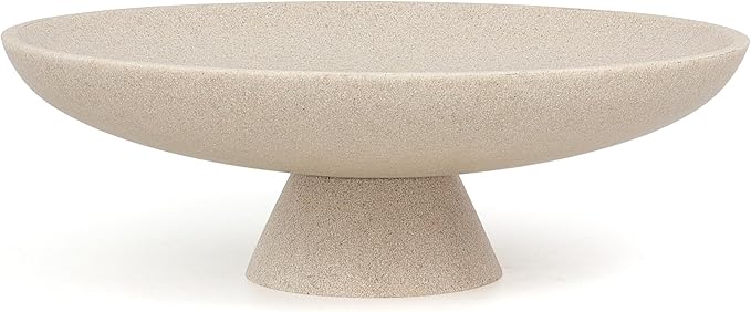 Modern Pedestal Decorative Bowl, Large Resin Fruit Bowl, coffee tables by YMXYJM