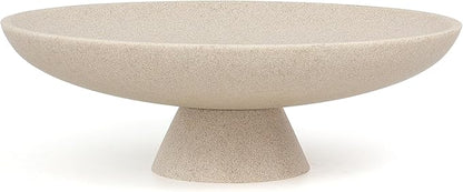 Modern Pedestal Decorative Bowl, Large Resin Fruit Bowl, coffee tables by YMXYJM