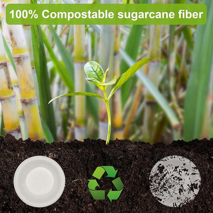 greensight 12oz Paper Bowls Disposable, 200 Pack Compostable Soup Bowls | - Image 6