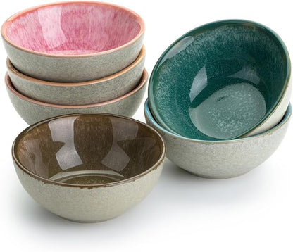 Brew To A Tea BTaT- Ceramic Dipping Bowls, 3.5 oz, 3.5 Inches, Soy Sauce Dish by BrewToATea