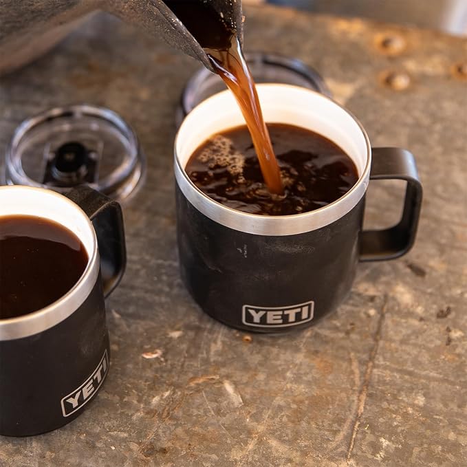 YETI Rambler 14 oz Ceramic Lined Stackable Mug, Vacuum Insulated, Stainless - Image 8