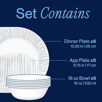 Corelle 18-Piece Dinnerware Set Service - Image 3