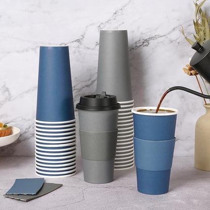 LITOPAK 100 Pack 20 oz Disposable Coffee Cups - Image 3