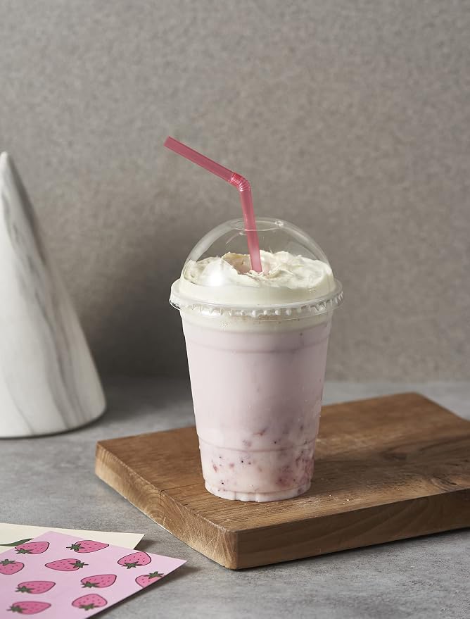 Plastic Cups With Dome Straw Slot Lids PET Crystal Clear Disposable Togo Cup - Image 7