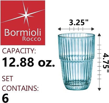 Bormioli Rocco Barshine 12.88 oz. Long Drink Stackable Tempered Drinking Glasses - Image 2