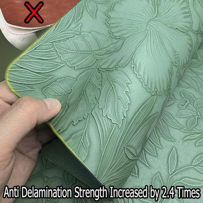 Spring Floral Pattern Placemats and Coasters Set, Embossed Flower Dinner Table - Image 3