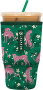 Sok It JavaSok Iced Coffee & Cold Soda Insulated Neoprene Cup Sleeve (Paradise Prowl, Large: 30-32oz)