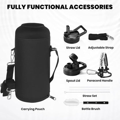 RAYMYLO Insulated Water Bottle 87 oz, Triple Wall Vacuum Stainless Steel | - Image 7