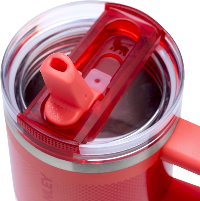 STANLEY Quencher ProTour Flipstraw Tumbler, 20 oz, Hot Coral Fade | Built-In - Image 2