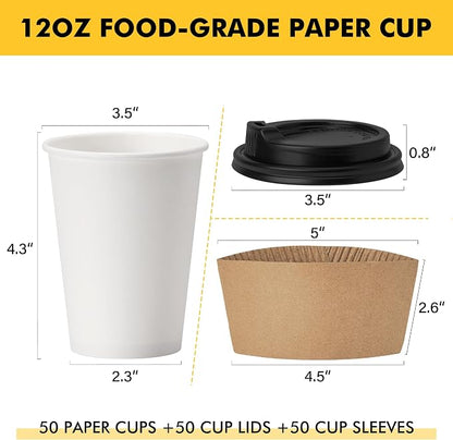RACETOP 100 pack Disposable Coffee Cups - Image 2
