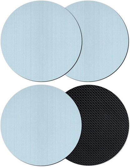 Sky Blue Thin Lines Coasters Set of 4, Absorbent Coasters by Unknown